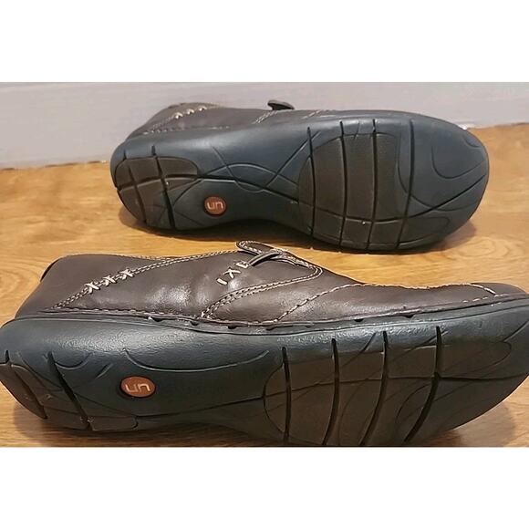 Clarks Womens Shoes Brown Leather Size 8.5 M Slip On Comfort Unstructured Loop - Picture 9 of 11